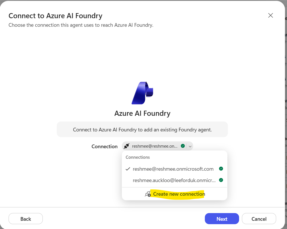 Create New Connection