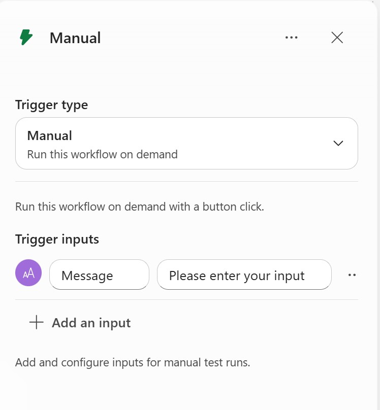 manual trigger