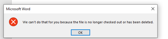 file is deleted