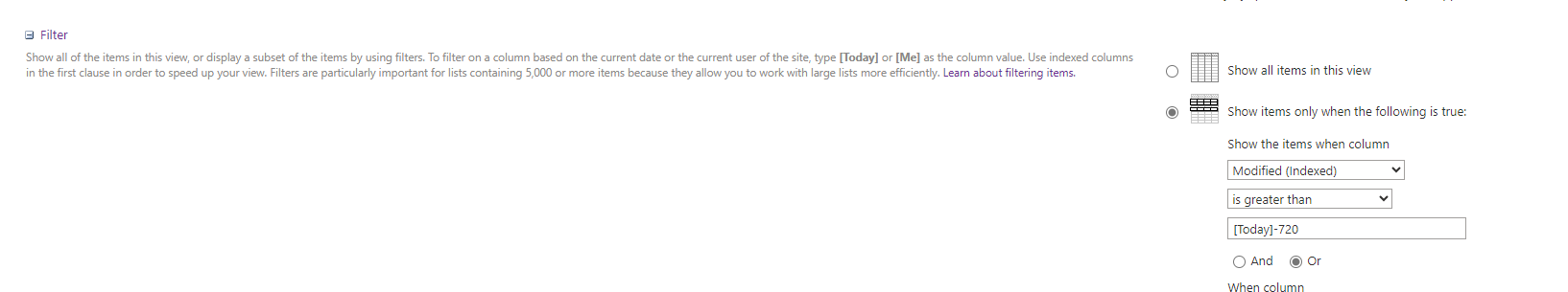 Filter files modified less than 2 years