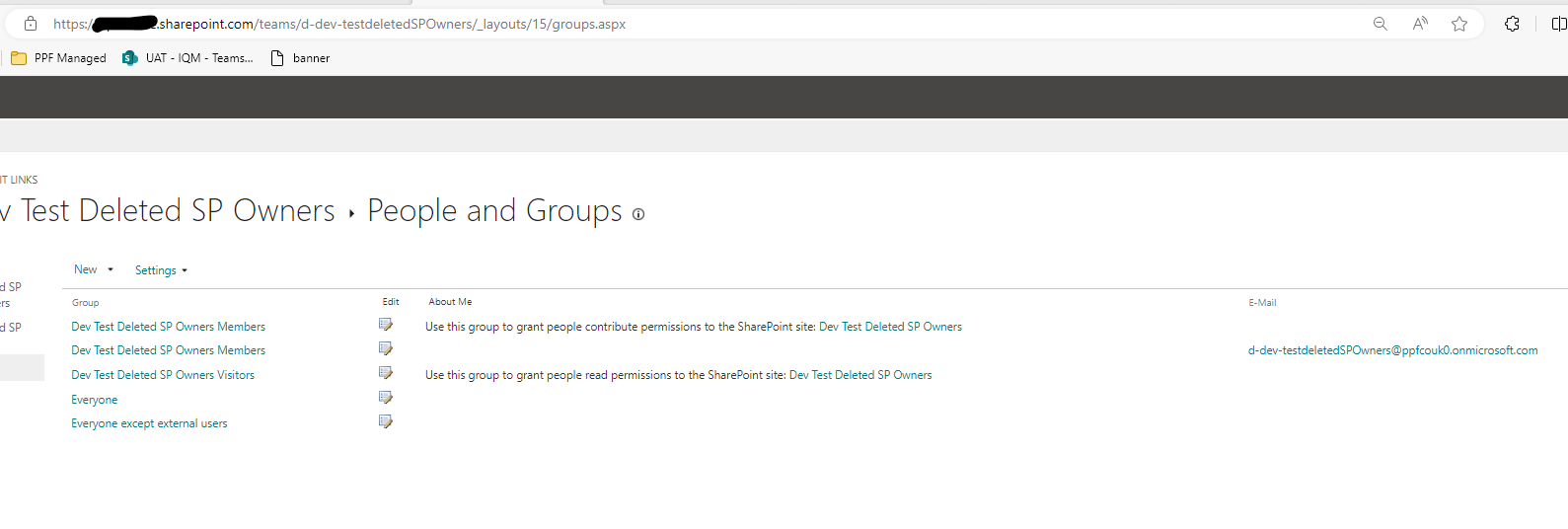 image from Recreating Deleted Owners Group for M365-Connected SharePoint Sites