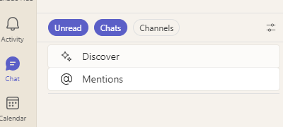 New chats & channels experience