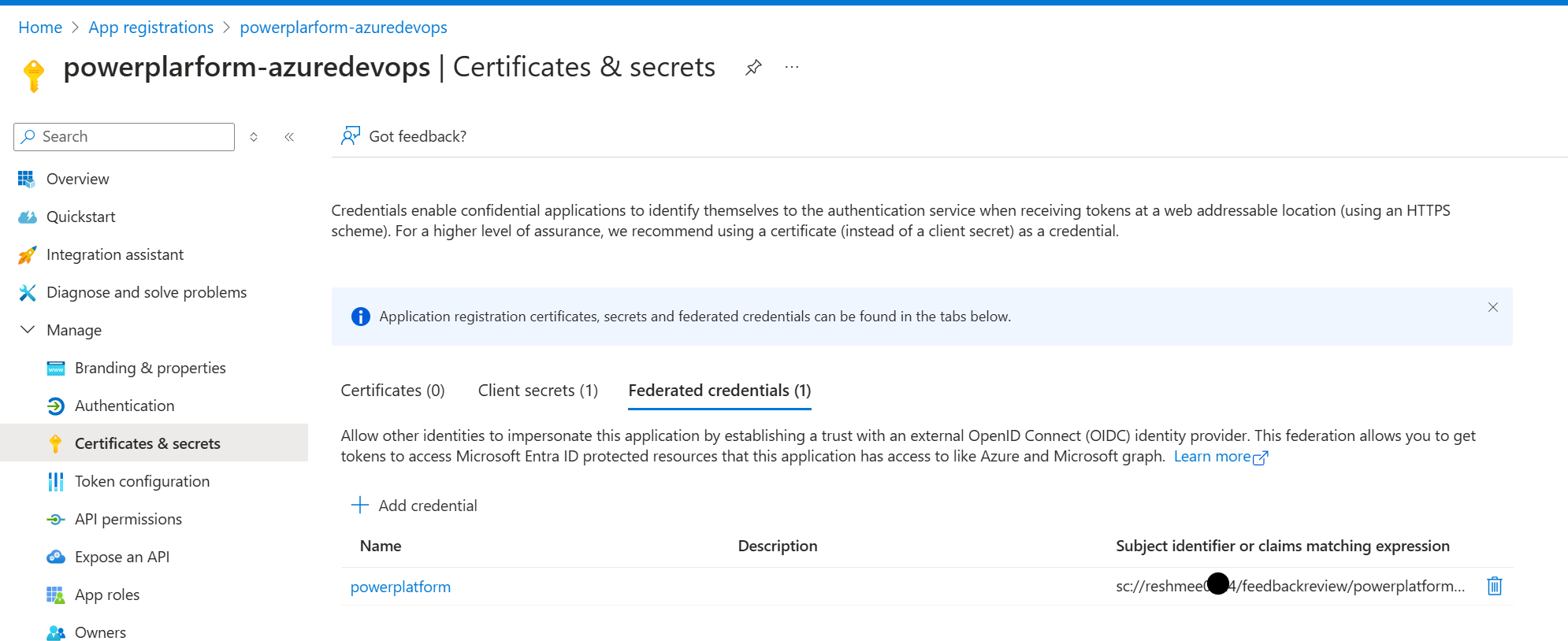 image from Secure Power Platform Deployments with Azure DevOps Workload Identity Federation