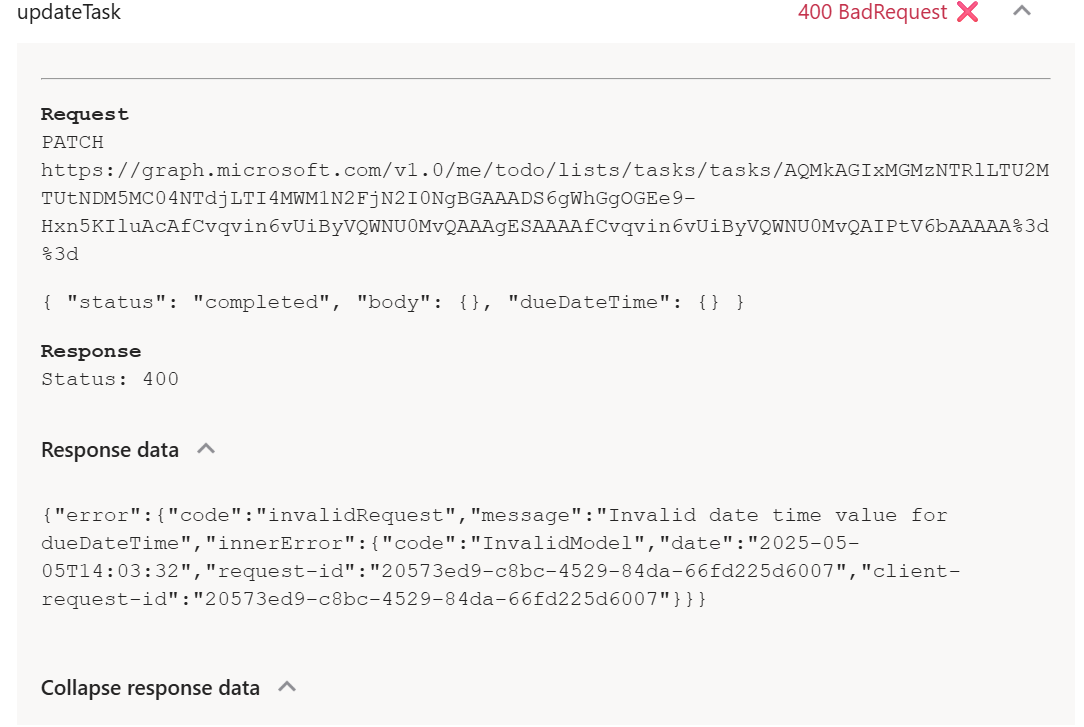 image from Limitations of OpenAPI Spec with Complex Objects in Copilot Declarative Agents