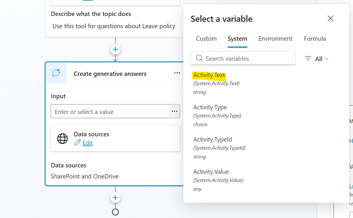 Activity Text