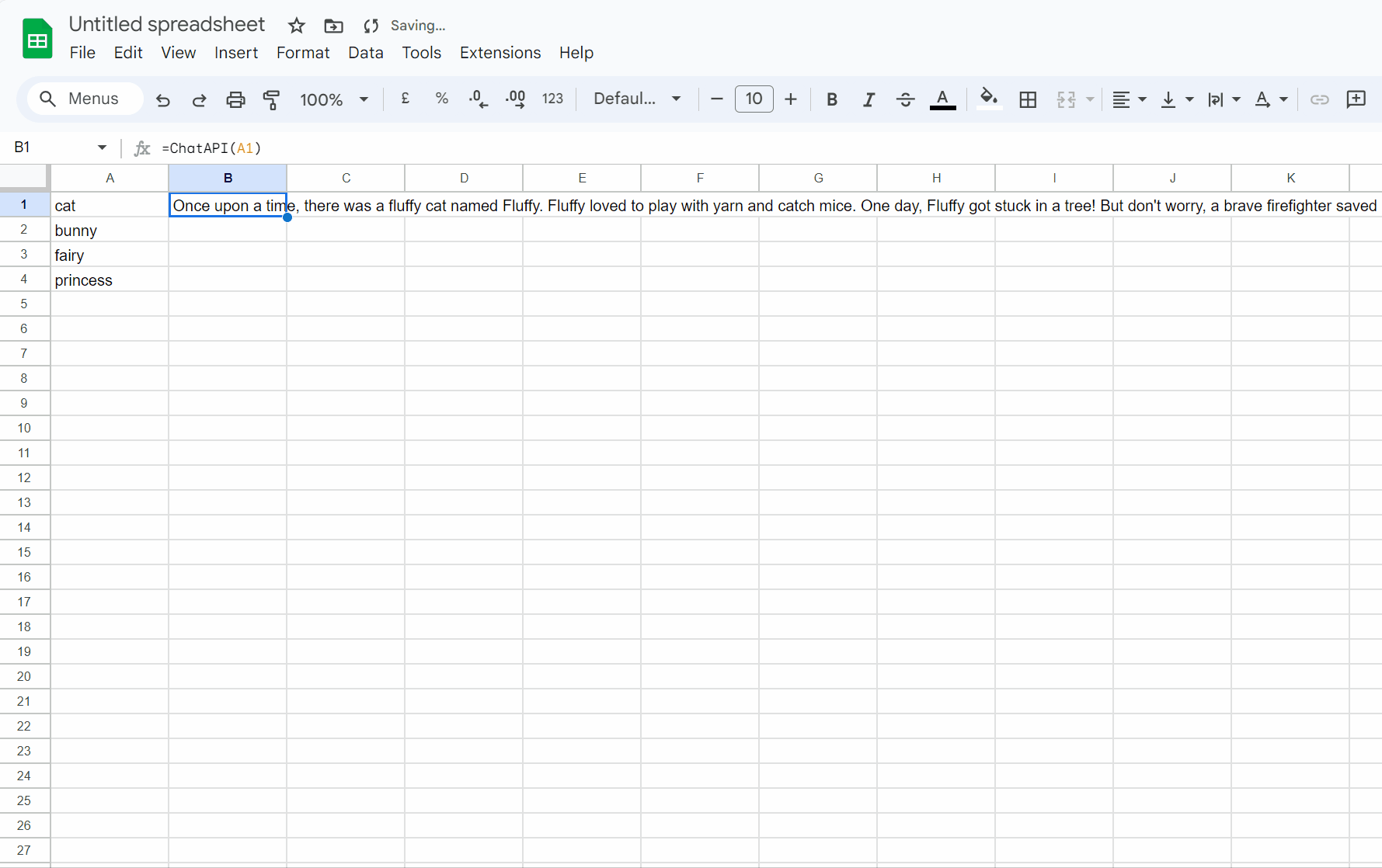 Script Google Spreadsheet