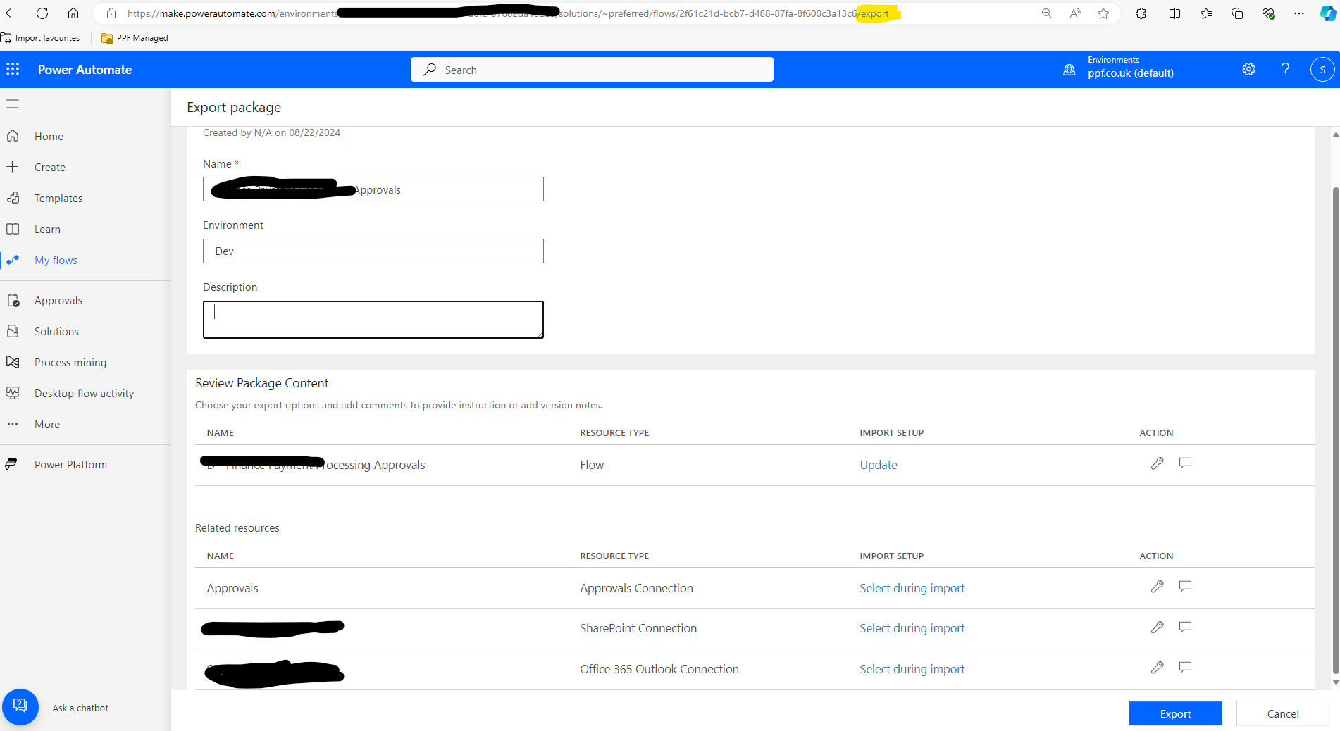 Export Flow as zip