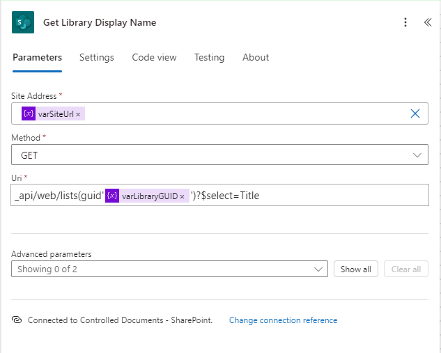 Send an HTTP request to SharePoint