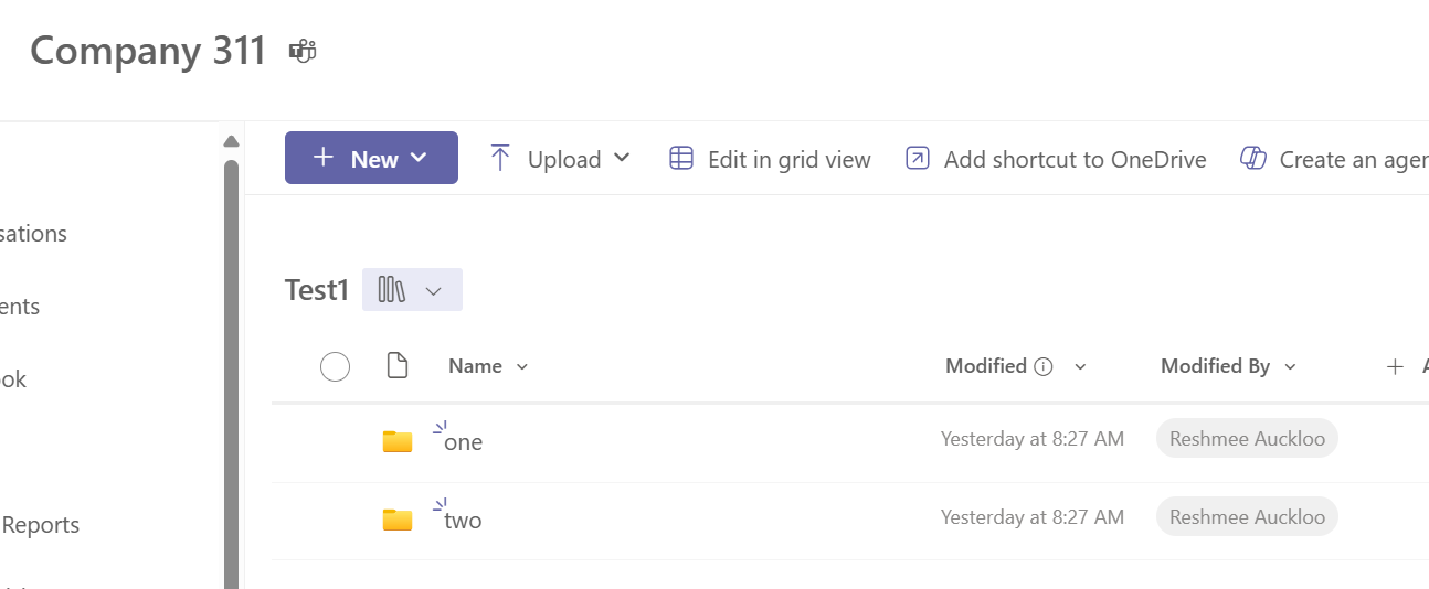Lib with folders