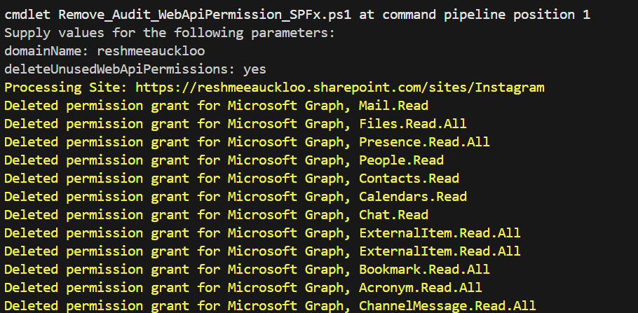 Terminal Log