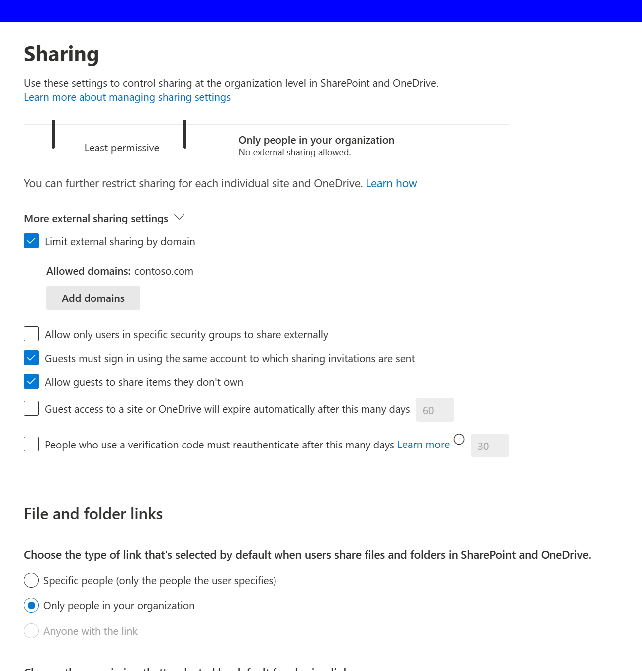 image from Empowering Secure Collaboration: Configuring OneDrive Sharing Tenant and Site Settings with PowerShell to prevent oversharing