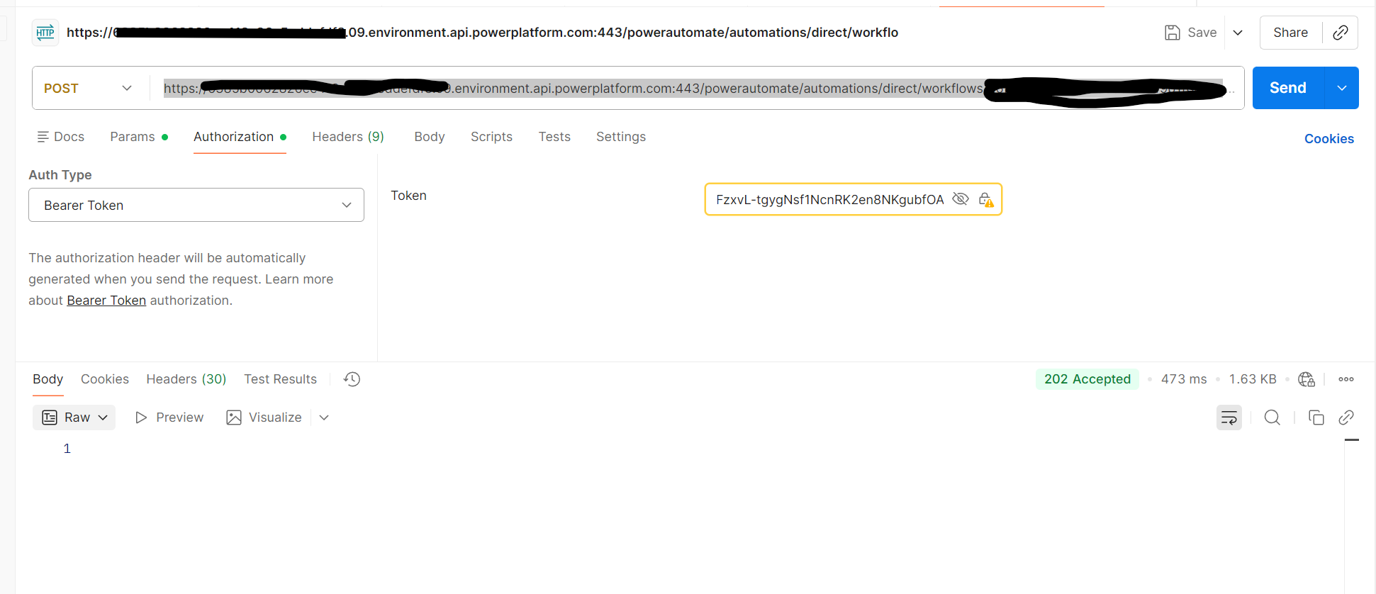 image from Triggering a Power Automate HTTP Trigger from External Applications - testing with Postman