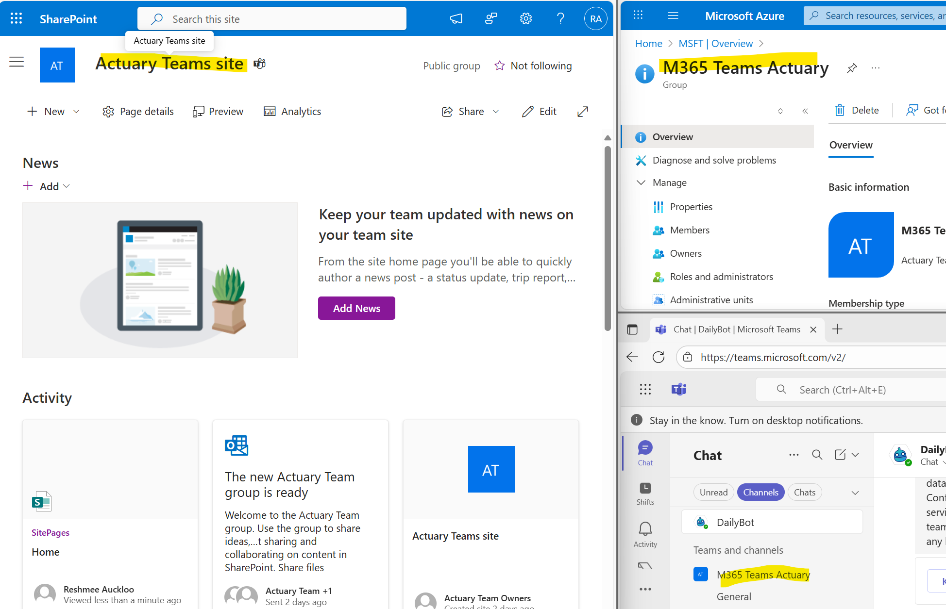 Update SharePoint Site