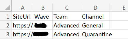 CSV input